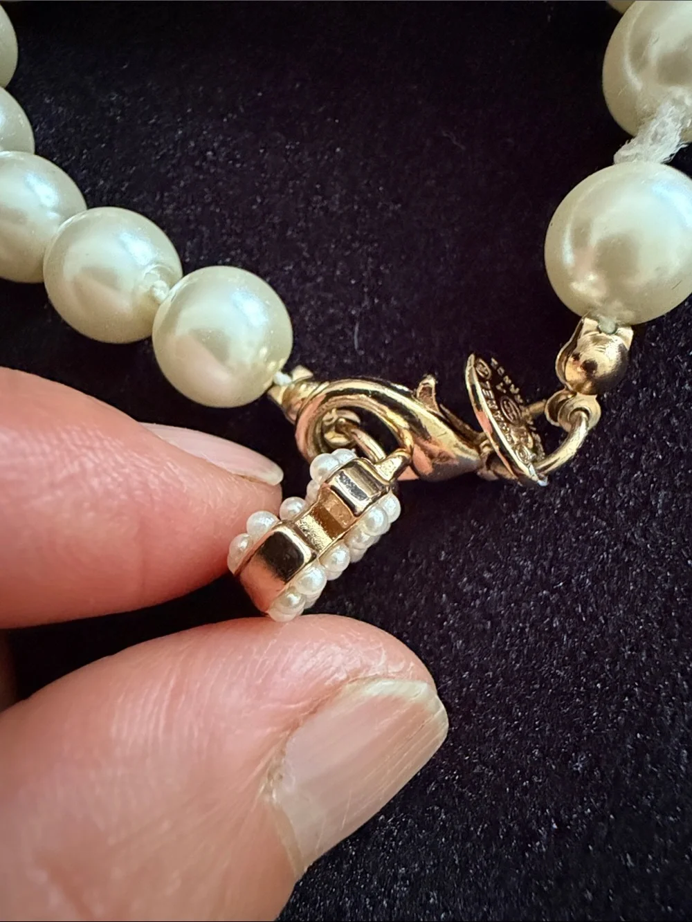 Chanel Pearl Charm Bracelet in Ivory and Gold